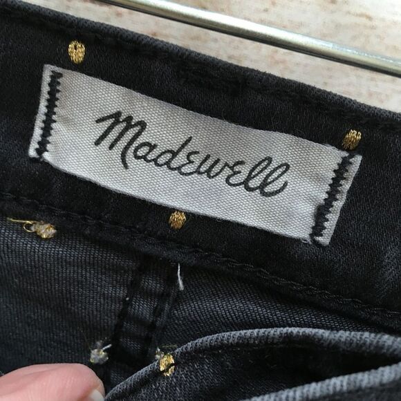 MADEWELL METALLIC DOT 10 INCH HIGH RISE SKINNY JEANS - Picture 6 of 8